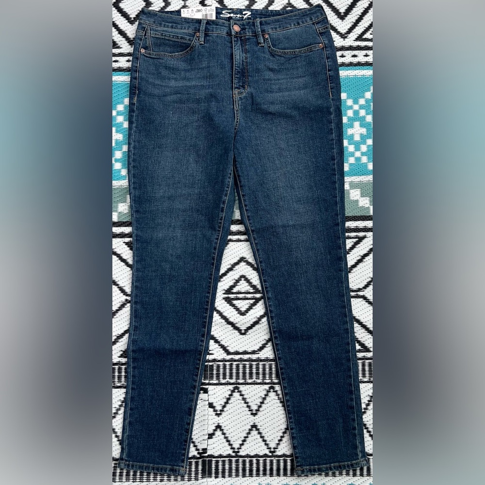 Seven7 Blue Skinny Jeans NWT Women’s Size 12